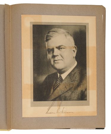 Lot #765 20th-Century Autograph Scrapbook with Babe Ruth, Lou Gehrig, Thomas Edison, Amelia Earhart, George Gershwin, and Calvin Coolidge - Image 3