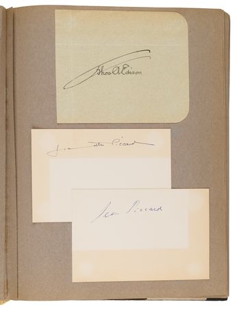 Lot #765 20th-Century Autograph Scrapbook with Babe Ruth, Lou Gehrig, Thomas Edison, Amelia Earhart, George Gershwin, and Calvin Coolidge - Image 5