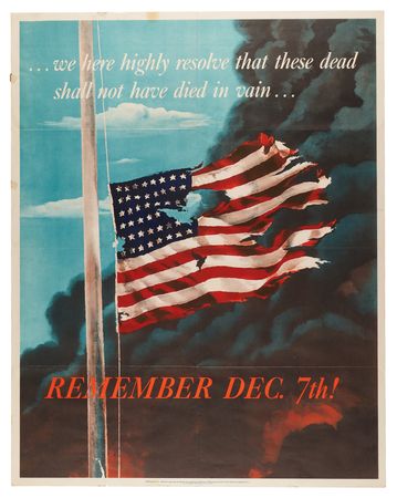Lot #480 World War II Poster: Remember Dec. 7th!