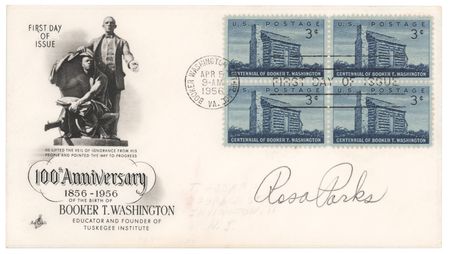 Lot #246 Rosa Parks Signed First Day Cover