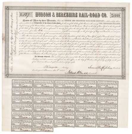 Lot #19 Millard Fillmore Document Signed - Bond of