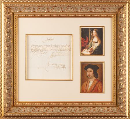 Lot #160 Ferdinand and Isabella Document Signed -