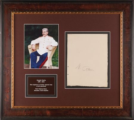 Lot #146 Joseph Stalin Signature