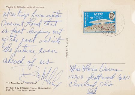 Lot #243 Malcolm X Autograph Letter Signed from Ethiopia, 