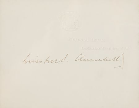 Lot #139 Winston Churchill Signature - Image 1