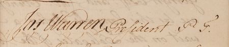Lot #124 Joseph Warren Signature as President of the Massachusetts Provincial Congress (c. 1775) - Image 2
