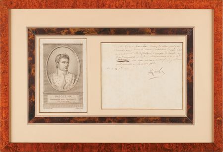 Lot #484 Napoleon Letter Signed, Concerning