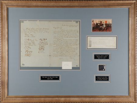 Lot #470 Robert E. Lee Appomattox Surrender