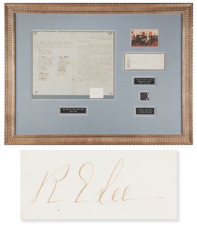 Lot #470 Robert E. Lee Appomattox Surrender