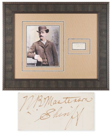 Lot #318 Bat Masterson Signature - Rare Autograph
