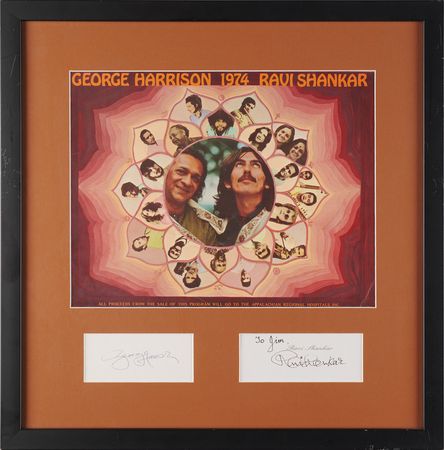 Lot #578 Beatles: George Harrison and Ravi Shankar