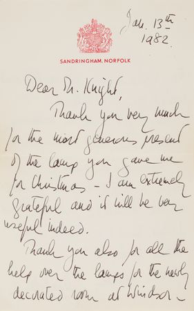 Lot #210 Queen Elizabeth II Autograph Letter Signed - Image 1
