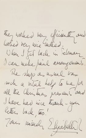 Lot #210 Queen Elizabeth II Autograph Letter Signed - Image 2