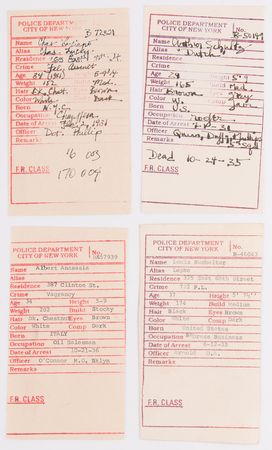 Lot #384 Murder, Inc. Collection of (23) New York Police Department Mug Shots and Wanted Posters, Including Lucky Luciano and Dutch Schultz - Image 3