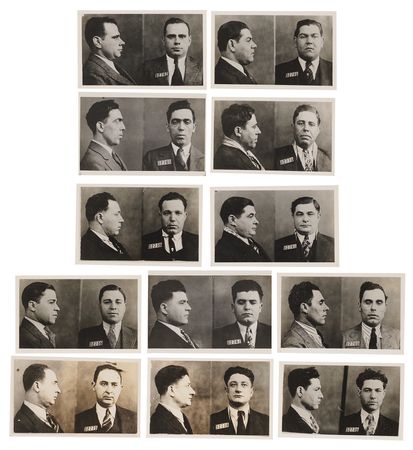 Lot #369 Cleveland Mafia Summit Collection of (19) Original Cleveland Police Department Mug Shots, with Vincent Mangano, Giuseppe Magliocco, and Pasqualino Lolordo - Image 5