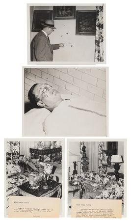 Lot #365 Bugsy Siegel Collection of (13) Original Vintage Press Photos Documenting His Life, Assassination, and Aftermath - Image 2