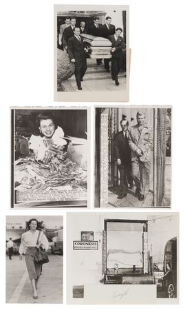 Lot #365 Bugsy Siegel Collection of (13) Original Vintage Press Photos Documenting His Life, Assassination, and Aftermath - Image 3