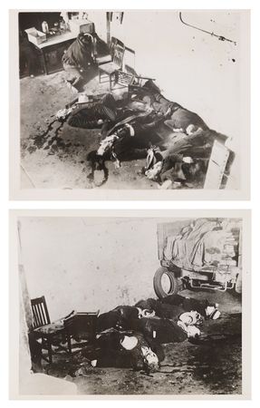 Lot #393 Saint Valentine's Day Massacre (2) Crime Scene Press Photographs - Image 1