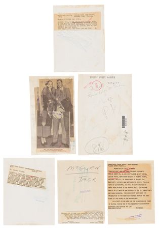 Lot #377 Jack ‘Machine Gun’ McGurn and ‘Blonde Alibi’ Louise Rolfe (6) Original News Photographs - Image 2