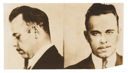 Lot #422 John Dillinger Original Mug Shot Photograph -  