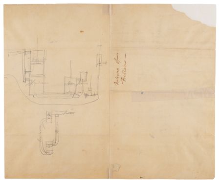 Lot #284 Robert Fulton Original Engineering Drawings of Steam Engine Components - From the Collection of Cadwallader D. Colden - Image 2