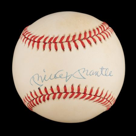 Lot #769 Mickey Mantle Signed Baseball