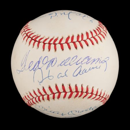 Lot #762 500 Home Run Club Multi-Signed Baseball