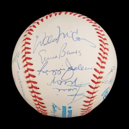 Lot #762 500 Home Run Club Multi-Signed Baseball (11) with Hank Aaron, Ted Williams, and Mickey Mantle - Image 2