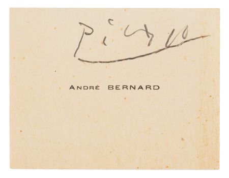Lot #499 Pablo Picasso Signature