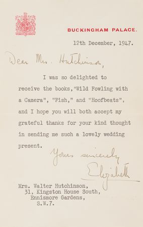 Lot #209 Queen Elizabeth II Typed Letter Signed, Written Three Weeks After Her Marriage to Prince Philip - Image 2