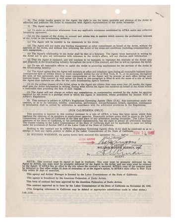 Lot #720 Bela Lugosi Document Signed - Image 1