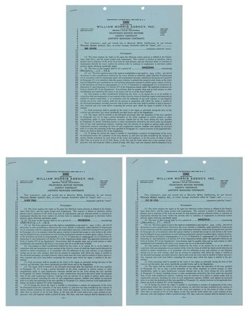 Lot #745 The Three Stooges (3) Documents Signed - Moe Howard, Larry Fine, and Joe DeRita - Image 3