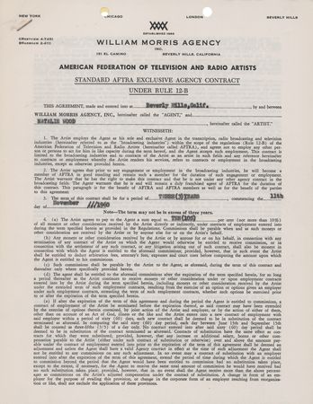 Lot #755 Natalie Wood Document Signed - Image 2