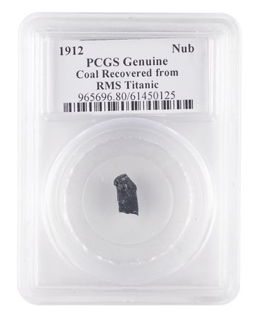 Lot #310 Titanic: Coal Piece Recovered from Wreck