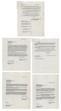 Lot #685 Milton Berle Lot of (5) Five Dual-Signed