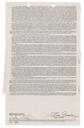 Lot #512 Rube Goldberg Signed Agency Contract