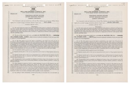 Lot #647 Simon and Garfunkel (2) Early Signed Agency Contracts, Executed Shortly After the Release of Wednesday Morning, 3 A.M. - Image 3
