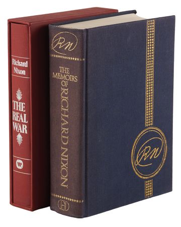Lot #83 Richard Nixon (2) Signed Books - Memoirs and The Real War - Image 1