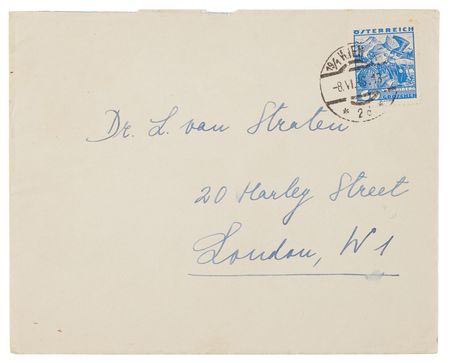Lot #296 Sigmund Freud Signed Thank-You Card - Image 2