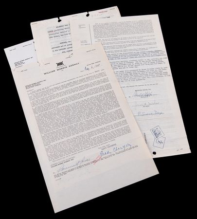 Lot #518 Authors (5) Documents Signed, with James