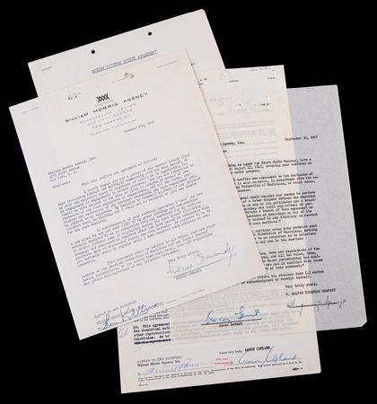 Lot #558 Classical Music (4) Documents Signed,
