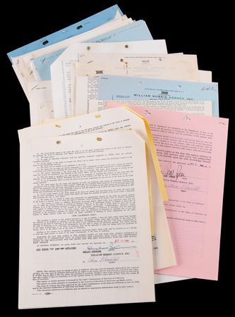 Lot #678 Golden Age Leading Men: (61) Documents