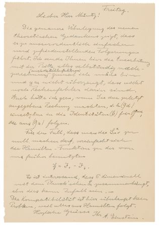Lot #279 Albert Einstein Autograph Letter Signed