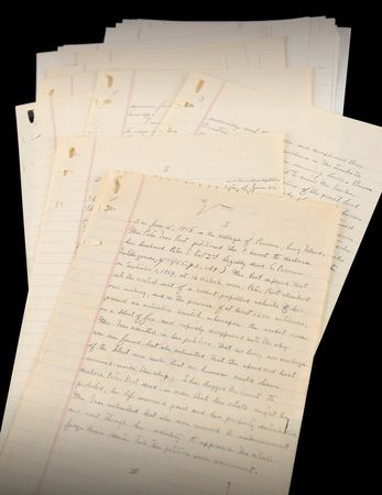 Lot #544 John Steinbeck Handwritten Manuscript for