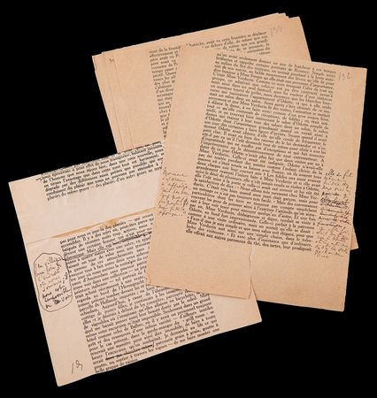 Lot #538 Marcel Proust Hand-Corrected Galley Proof