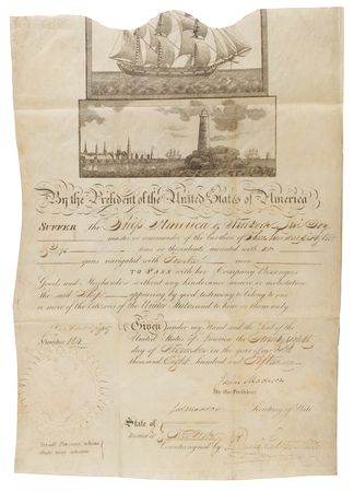 Lot #4 James Madison and James Monroe Document