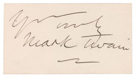 Lot #524 Samuel L. Clemens Signature as Mark Twain