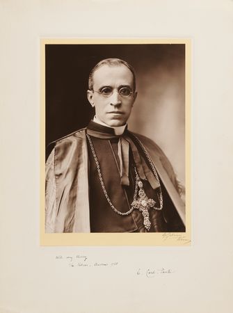 Lot #232 Pope Pius XII Signed Photograph