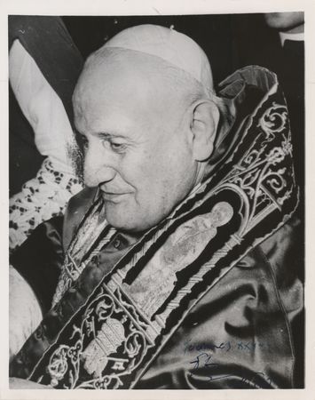 Lot #229 Pope John XXIII Signed Photograph