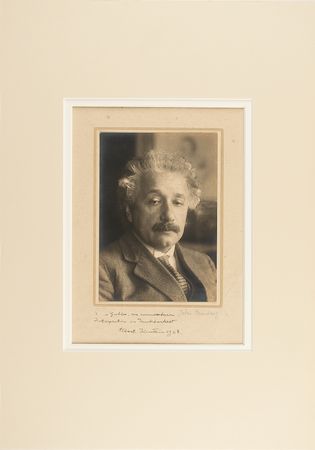 Lot #280 Albert Einstein Signed Photograph,